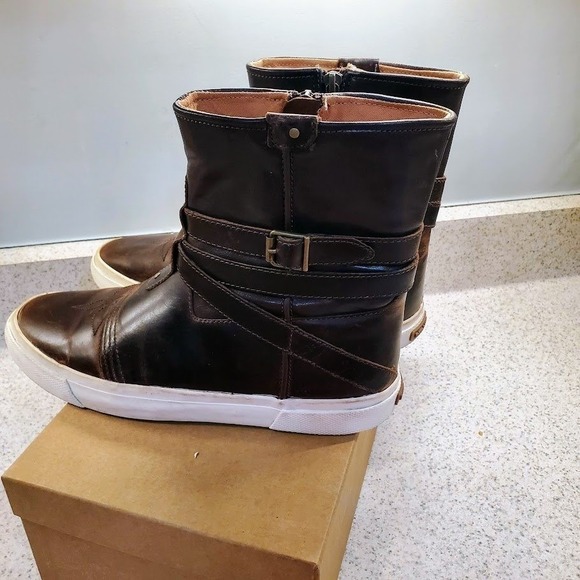 Durango Women's Lifestyle Dark Brown Leather Zip Up Athletic Style Boots Size 9M - Picture 8 of 13